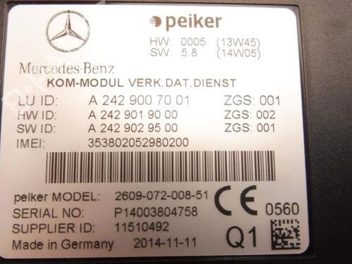 Control unit MERCEDES-BENZ E-CLASS T-Model (S212) E 250 CDI / BlueTEC (212.203, 212.204) | BP32644464M11