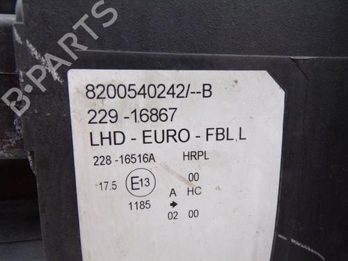 Left headlight RENAULT MODUS / GRAND MODUS (F/JP0_) 1.2 (JP0C, JP0K, FP0C, FP0K, FP0P, JP0P, JP0T) | BP31260835C28