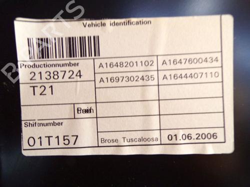 Rear right window mechanism MERCEDES-BENZ M-CLASS (W164) ML 350 4-matic (164.186) | BP24392512C25 