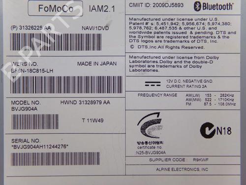 Electronic module JAGUAR XF I (X250) 3.0 | BP33151696M83 - Image 9