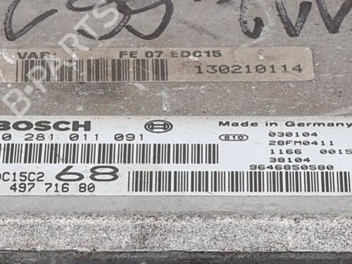 Engine control unit (ECU) CITROËN C5 I Break (DE_) 2.0 HDi (DERHSB, DERHSE) | BP38030054M57 - Image 6