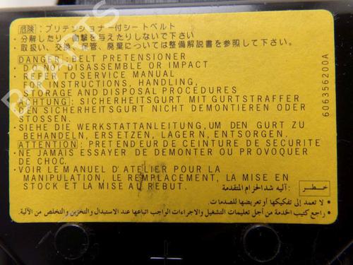 Front left seatbelt MITSUBISHI OUTLANDER II (CW_W) 2.2 DI-D 4WD | BP30189522I26