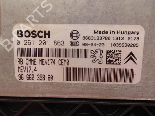 Engine control unit (ECU) PEUGEOT 207 (WA_, WC_) 1.4 16V | BP29380616M57 
