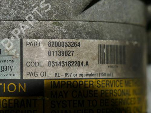AC compressor RENAULT MEGANE II (BM0/1_, CM0/1_) 2.0 16V (BM0U, CM0U) | BP24392148M34 