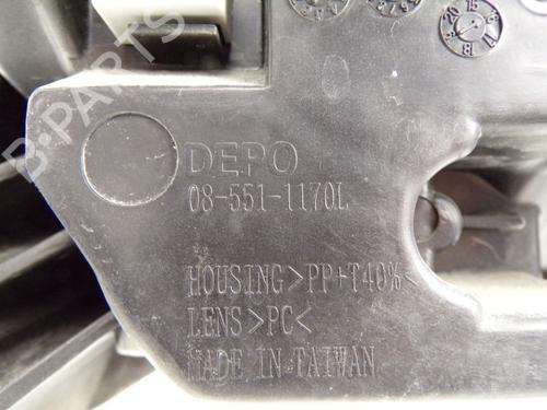 Left headlight DACIA SANDERO 1.4 (BS0C, BS0A, BS0G, BS1F, BS0E) | BP29873291C28