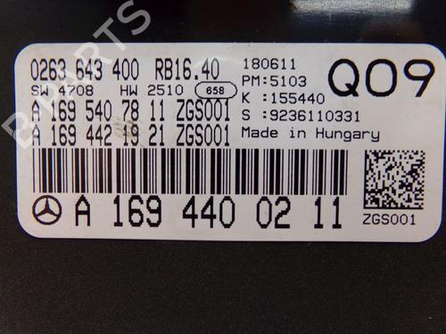 Display monitor MERCEDES-BENZ A-CLASS (W169) A 180 (169.032, 169.332) | BP24415083C48 