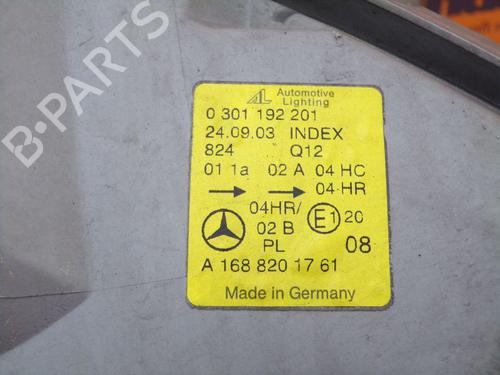 Left headlight MERCEDES-BENZ A-CLASS (W168) A 140 (168.031, 168.131) | BP24412173C28 