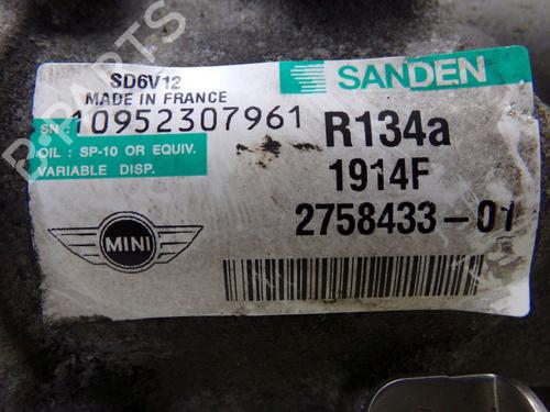 AC compressor MINI MINI (R56) Cooper D | BP33156559M34  - Image 7
