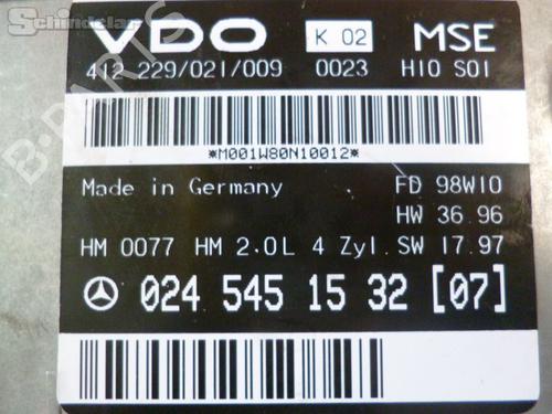 Engine control unit (ECU) MERCEDES-BENZ CLK (C208) CLK 200 (208.335) | BP23507159M57 