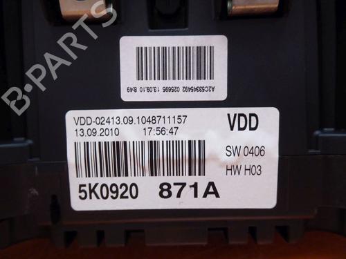 Instrument cluster VW GOLF VI (5K1) 2.0 TDI | BP33152965C47 - Image 8
