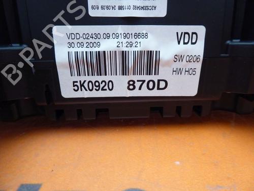 Instrument cluster VW GOLF VI (5K1) 1.4 TSI | BP33152864C47 - Image 5
