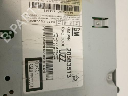 Radio CHEVROLET ORLANDO (J309)  | BP17252554E6 