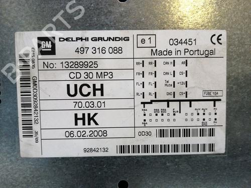 Radio OPEL CORSA D (S07)  | BP17300062E6