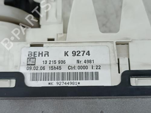 Commande Chauffage OPEL MERIVA A MPV (X03) 1.3 CDTI (E75) | BP17284878I5 