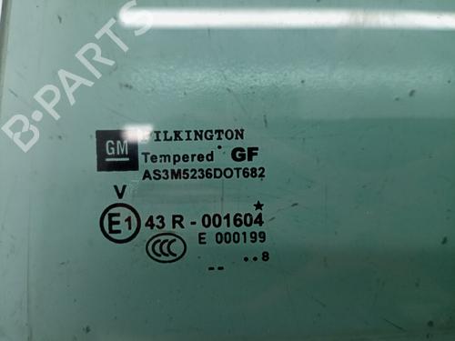 Rear left door window VAUXHALL ZAFIRA Mk II (B) (A05) 1.9 CDTI | BP19930847C20 