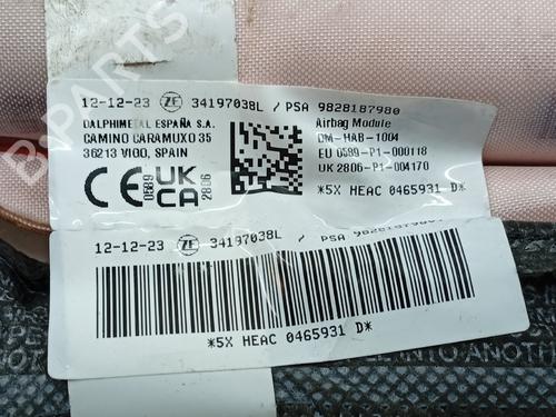 Left curtain airbag PEUGEOT 5008 (0U_, 0E_)  | BP23192124C11