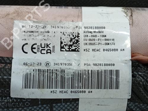 Left curtain airbag PEUGEOT 5008 (0U_, 0E_)  | BP23192124C11