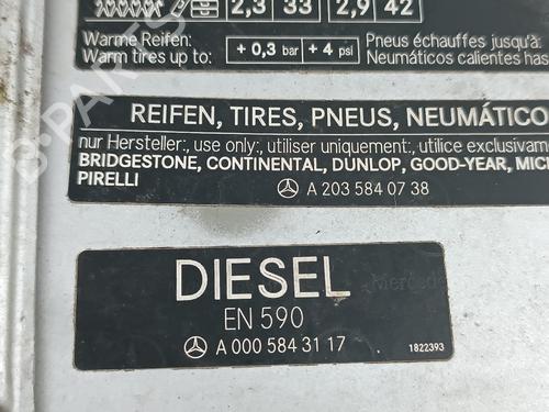Fuel flap MERCEDES-BENZ C-CLASS (W203)  | BP25786366C131 