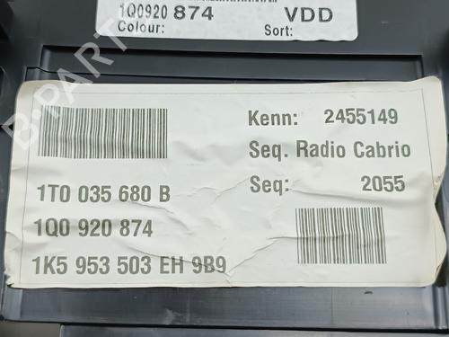 Instrument cluster VW EOS (1F7, 1F8)  | BP29246197C47 
