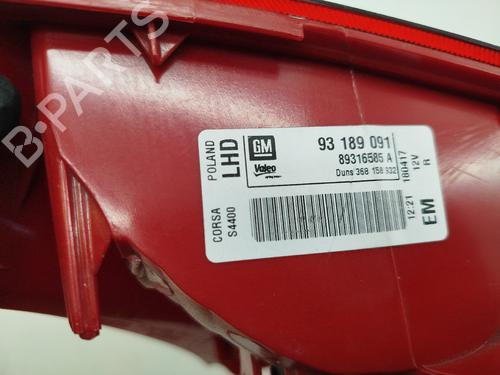 Right taillight OPEL CORSA D (S07)  | BP29886652C35