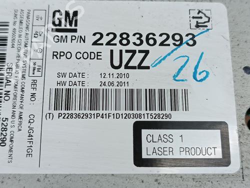 Radio OPEL ASTRA J (P10) | BP30647920E6