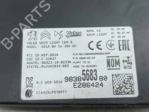 Lights ECU PEUGEOT 2008 II (UD_, US_, UY_, UJ_, UR_, UC_) 1.5 BlueHDI 100 | BP32230354M55