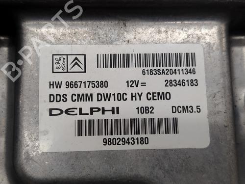 Engine control unit (ECU) PEUGEOT 508 SW I (8E_) 2.0 HDi RXH Hybrid4 | BP33548844M57  - Image 5