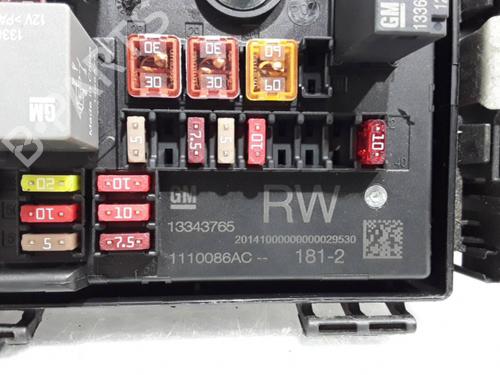 Fuse box OPEL ASTRA J (P10) | BP17290237E1