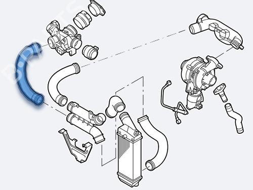 Rohr für PEUGEOT 407 (6D_) 1.6 HDi 110 (6D9HZC, 6D9HYC) (109 hp) 31716425
