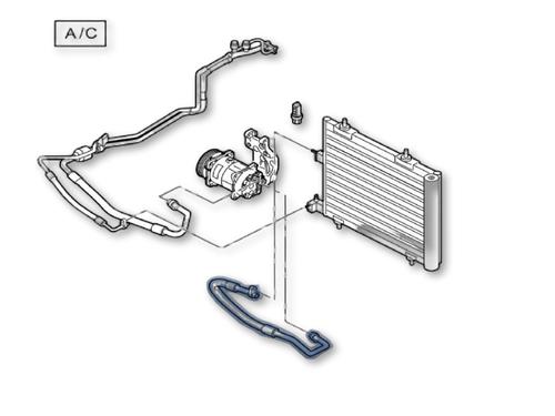 Used AC pipe AC pipe PEUGEOT PARTNER Box Body/MPV 1.6 HDi / BlueHDi 75 (75 hp) 40560740 40560740