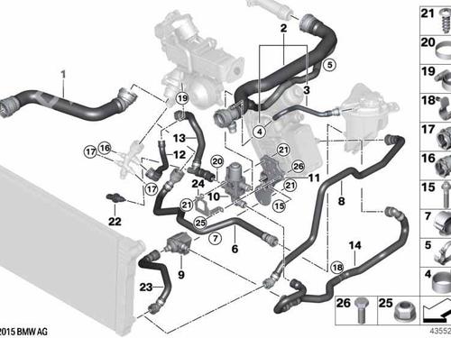 Pipe BMW 5 (F10) 520 d | BP19044848M125