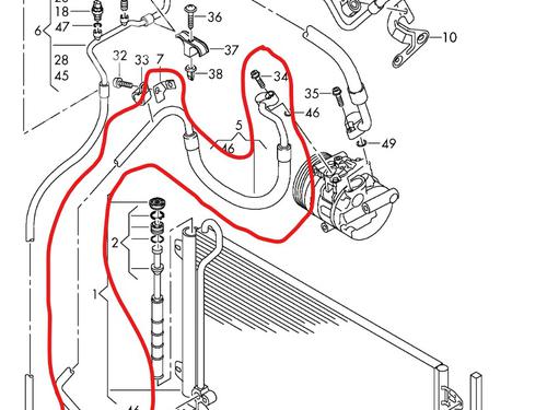 AC pipe VW PASSAT B6 (3C2) | BP33714963M126 - Image 2