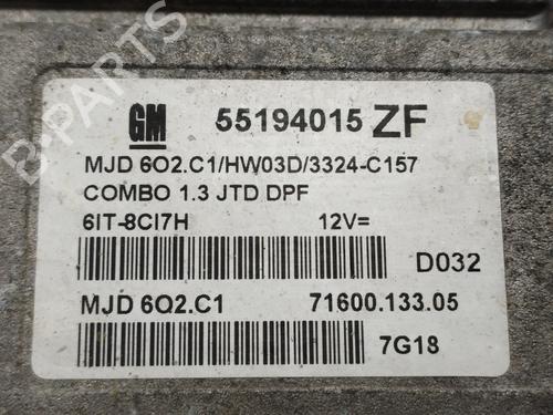 Engine control unit (ECU) OPEL COMBO Box Body/MPV  | BP29908063M57 