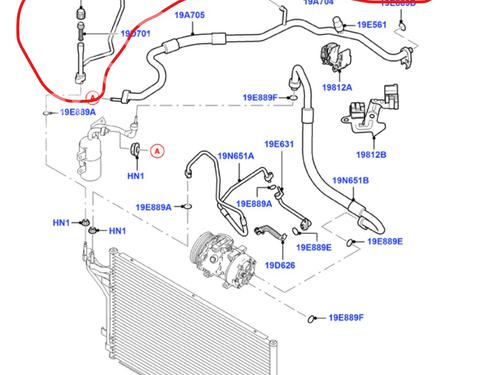 AC pipe FORD FOCUS II (DA_, HCP, DP) | BP33715010M126 - Image 2