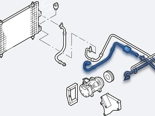 AC pipe CITROËN C5 I (DC_) 2.0 HDi (DCRHZB, DCRHZE) | BP28180606M126 