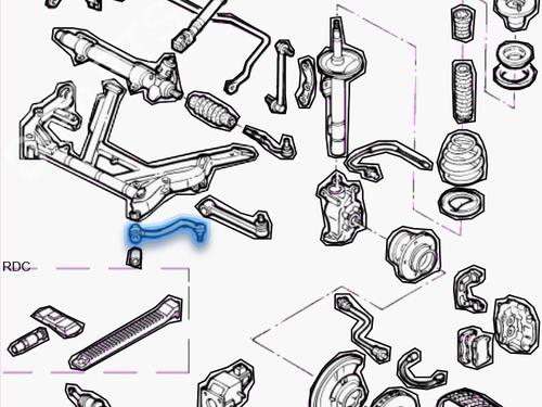 Right front suspension arm BMW 5 (E39) 525 d | BP24552604M13 
