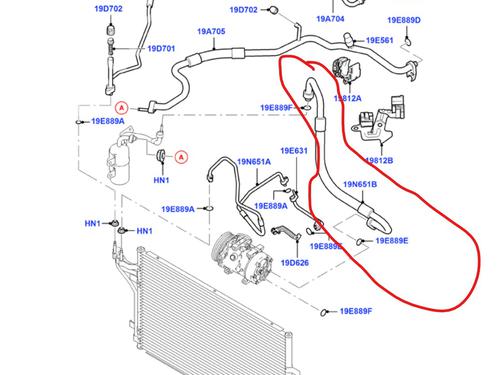 Used AC pipe AC pipe FORD FOCUS II (DA_, HCP, DP) [2004-2013] 33715009 33715009