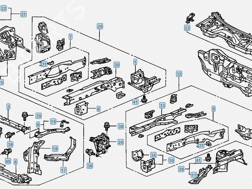 Frontplate/Frontkurv HONDA CR-V II (RD_) 2.0 (RD5) | BP17422750C72 