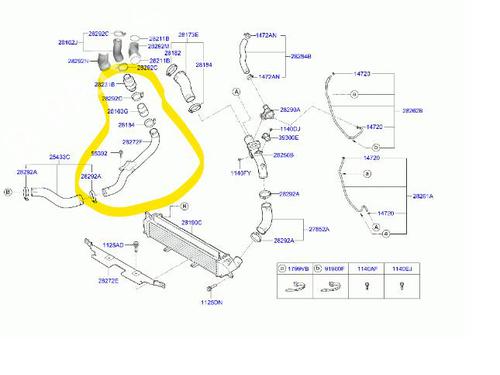 Pipe HYUNDAI KONA (OS, OSE, OSI) | BP17422947M125