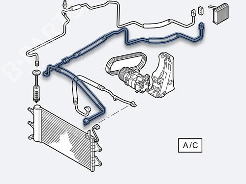 AC pipe SEAT IBIZA IV (6J5, 6P1)  | BP28180714M126 