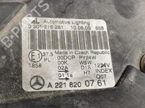Left headlight MERCEDES-BENZ S-CLASS (W221, V221) S 350 (221.056, 221.156) | BP24925014C28 