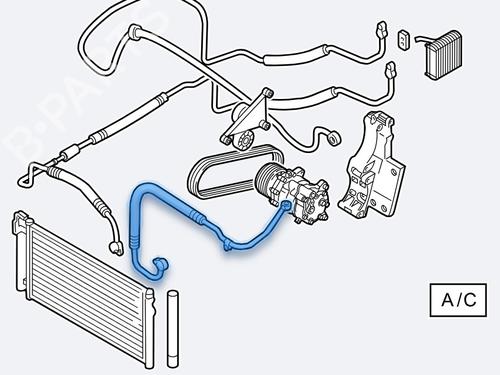 AC-rør SEAT LEON (1P1) [2005-2013]  28186502
