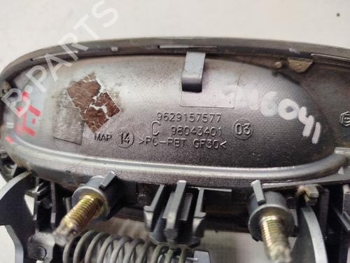 Rear left exterior door handle PEUGEOT 607 (9D, 9U) 2.2 HDi | BP27614055C130