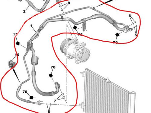 Used AC pipe PEUGEOT 207 (WA_, WC_) [2006-2015]  30572821