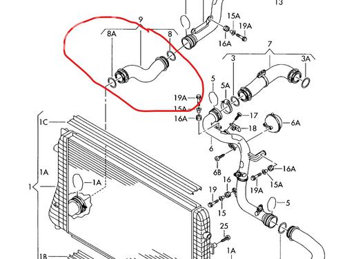 Used Pipe VW GOLF V (1K1) [2003-2010]  31916586
