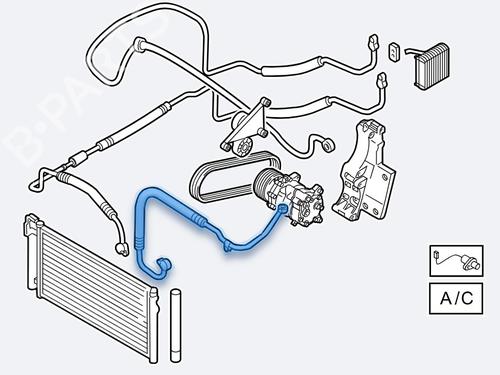 Klimaleitungen für VW GOLF V (1K1) [2003-2010]  31370982