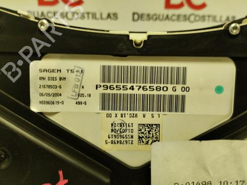 Instrument cluster PEUGEOT 307 Break (3E) 1.6 HDi 110 | BP17415672C47 