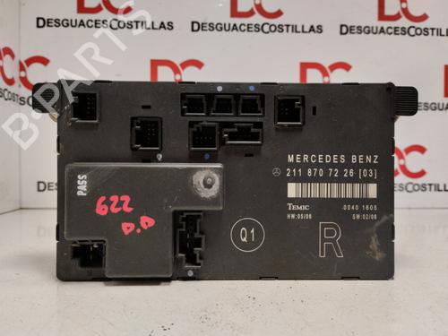 Electronic module MERCEDES-BENZ E-CLASS (W211) E 320 CDI 4-matic (211.089) 2118707226 |