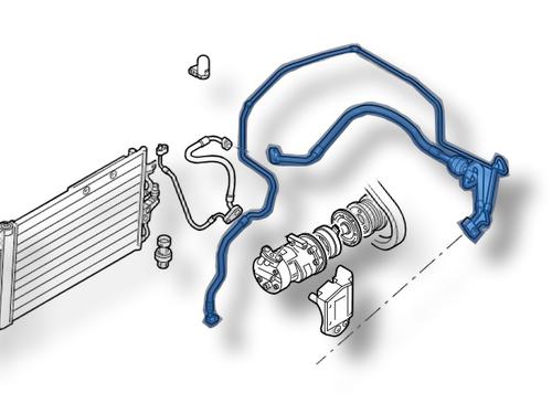 Used AC pipe AC pipe OPEL ZAFIRA / ZAFIRA FAMILY B (A05) 1.9 CDTI (M75) (120 hp) 35898646 35898646