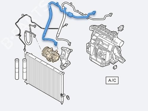 AC pipe RENAULT CLIO III (BR0/1, CR0/1)  | BP28180643M126 